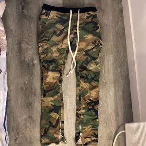 MNML LA drawstring camo cargo (2017)